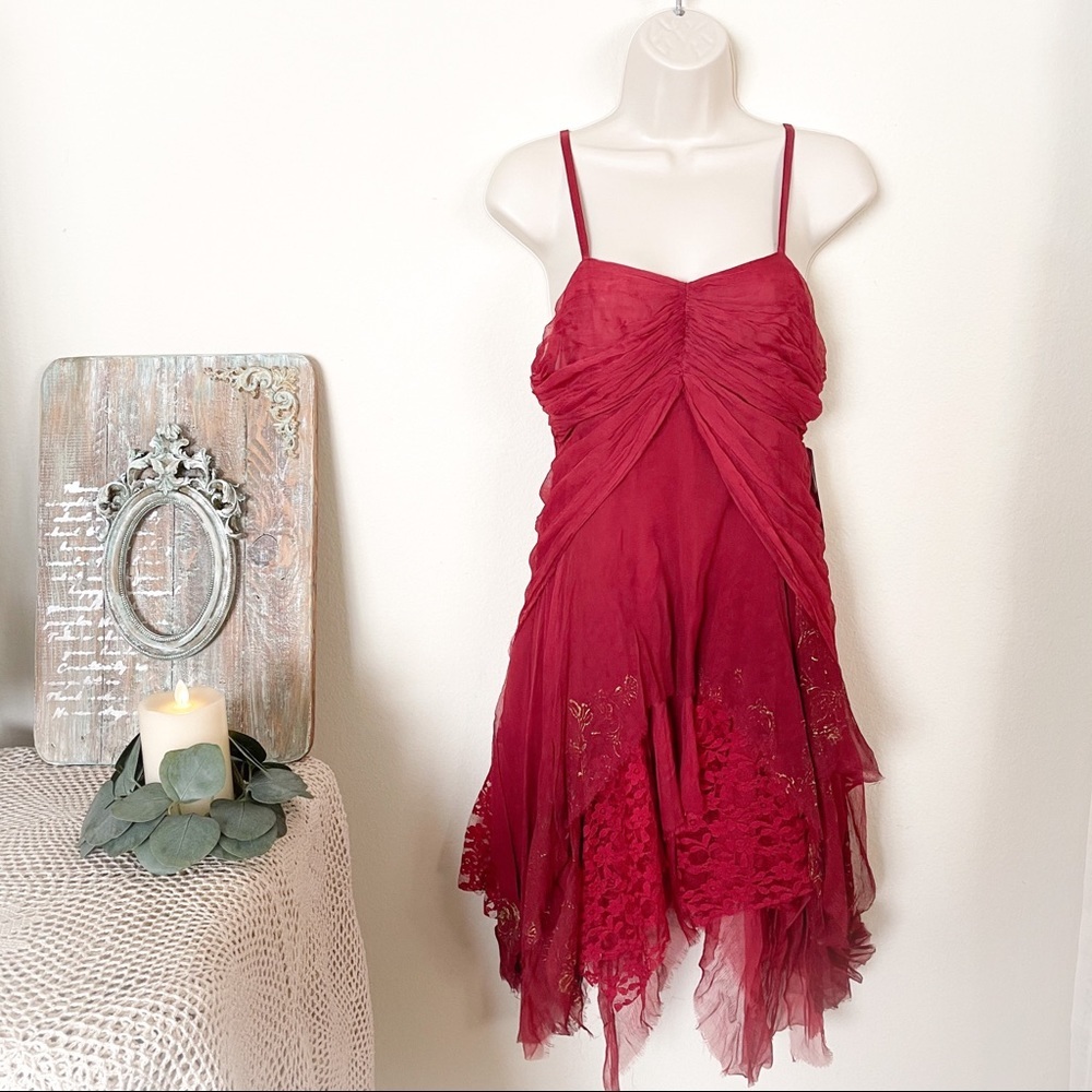 NWT Free People X Brenda Knight Mini Ophelia Dress
